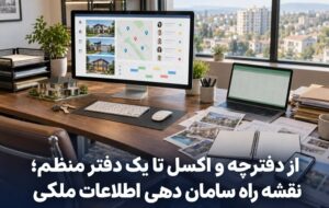 از دفترچه و اکسل تا یک دفتر منظم؛ نقشه راه سامان دهی اطلاعات ملکی از دفترچه و اکسل تا یک دفتر منظم؛ نقشه راه سامان دهی اطلاعات ملکی